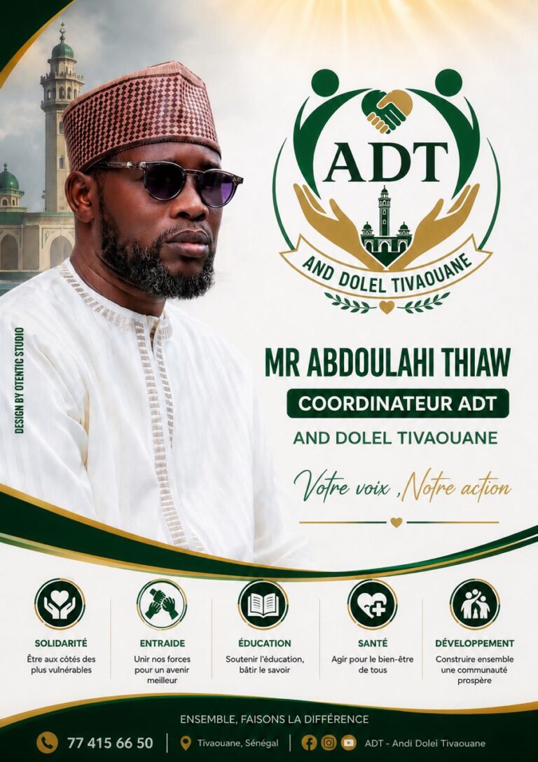 TIVAOUANE : ABDOULAHI THIAW ET ADT VONT À L’ASSAUT DE LA MAIRIE ET DÉVOILENT LEUR AMBITIEUX PROGRAMME